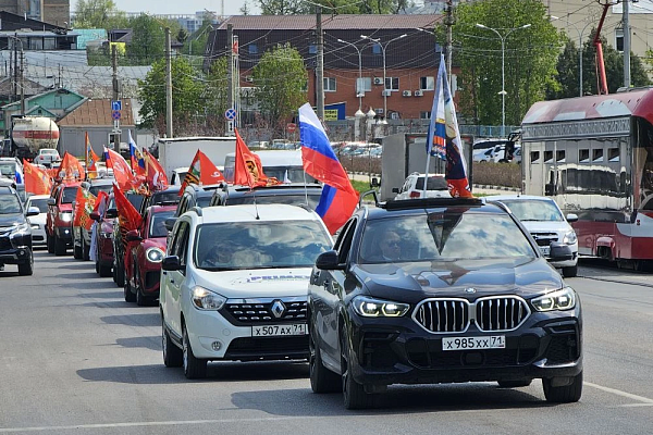 Тульские предприниматели приняли участие в автопробеге в честь 81-й годовщины Великой Победы